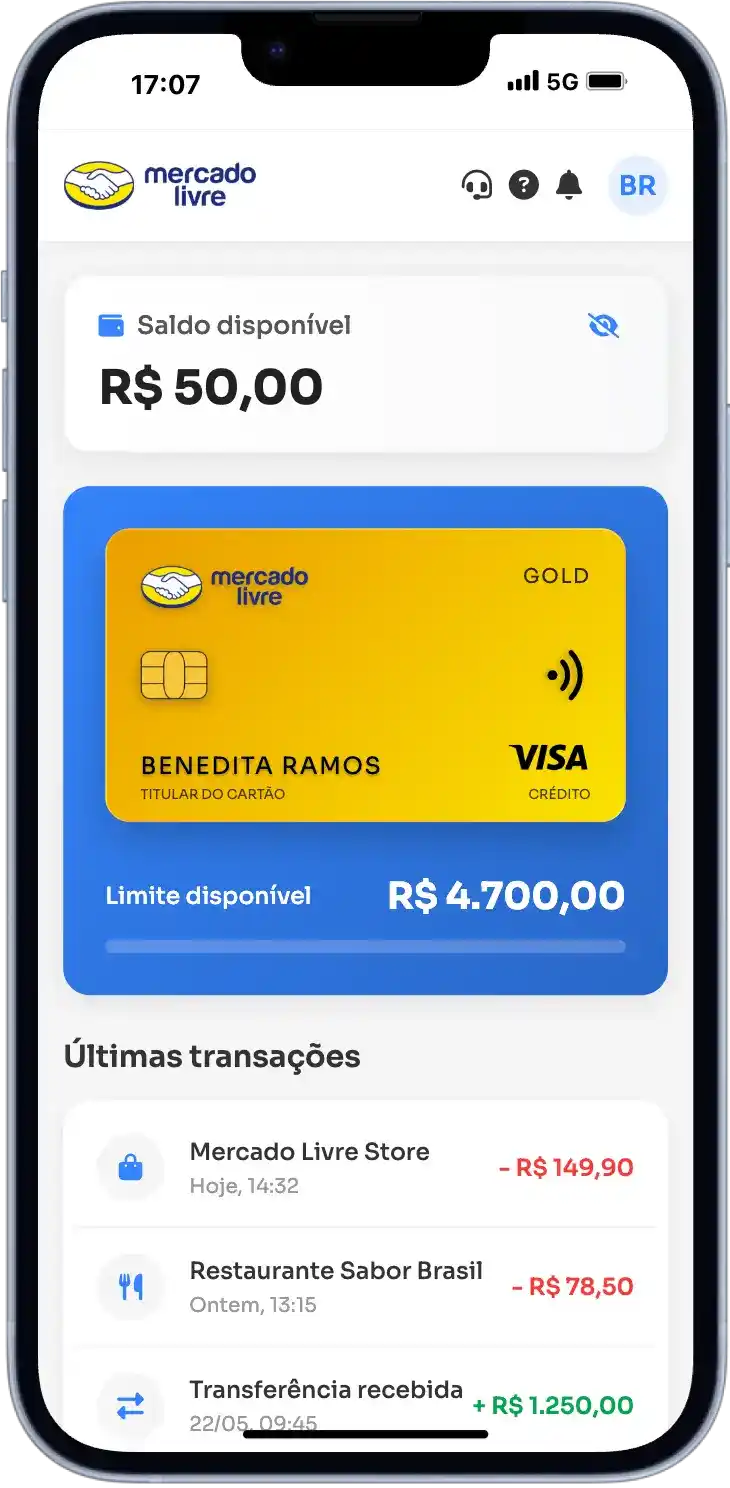 Aplicativo Mercado Livre